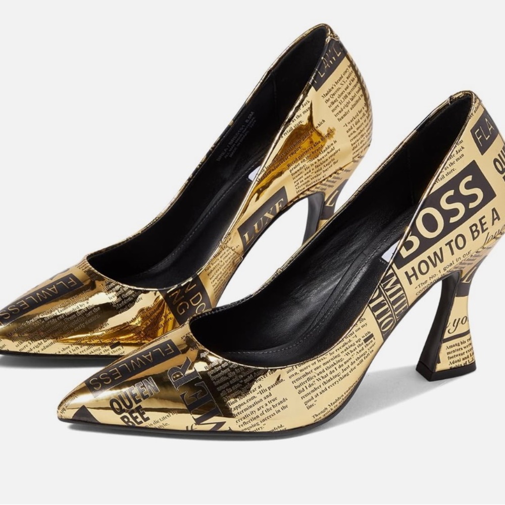 Gold heels